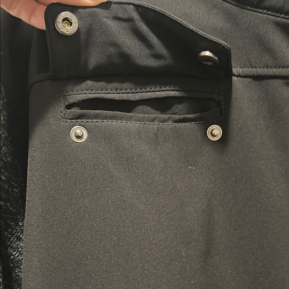 MENS Jacket VANTAGE Black & Gray GEORGE MASON Zip Pockets Chin Guard SZ XXL - Picture 6 of 10